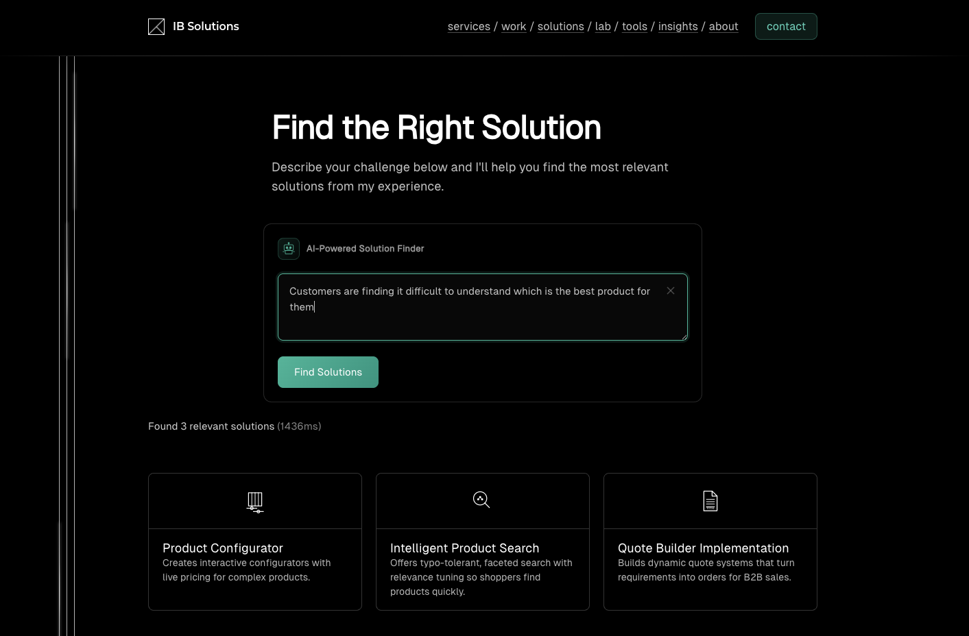 How our AI search helps service businesses match prospects to proven solutions